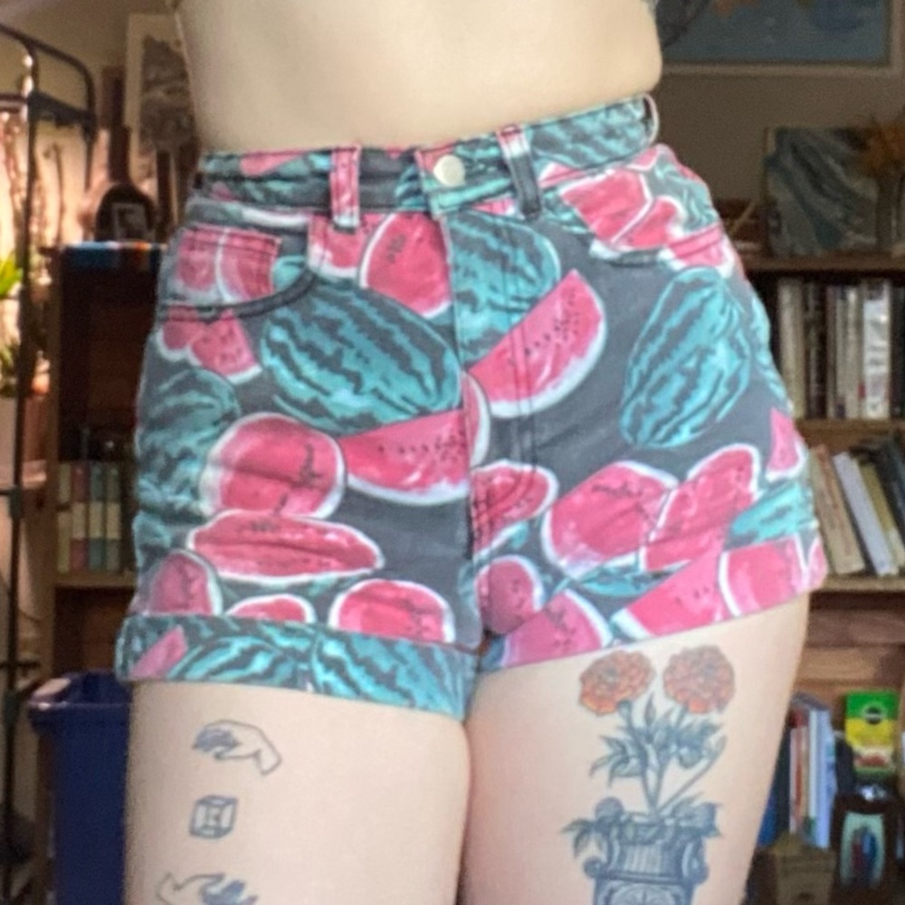 American Apparel watermelon shorts